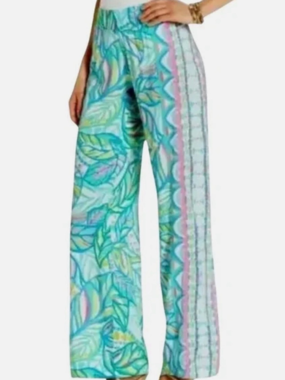 Lilly Pulitzer Bal Harbour Palazzo Pants Maraca My World XS